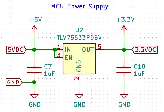 Power supply circuit schematic
