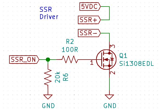 SSR driver circuit schematic
